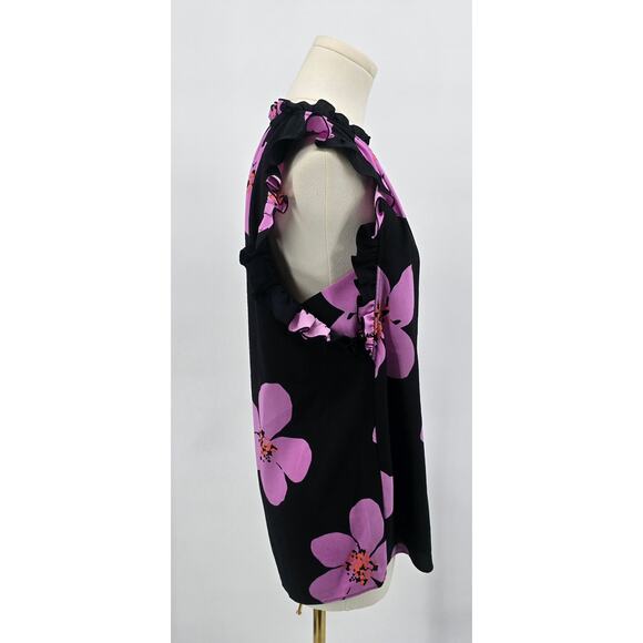 Kate Spade Grande Floral Tie Neck Shell - Picture 2 of 6